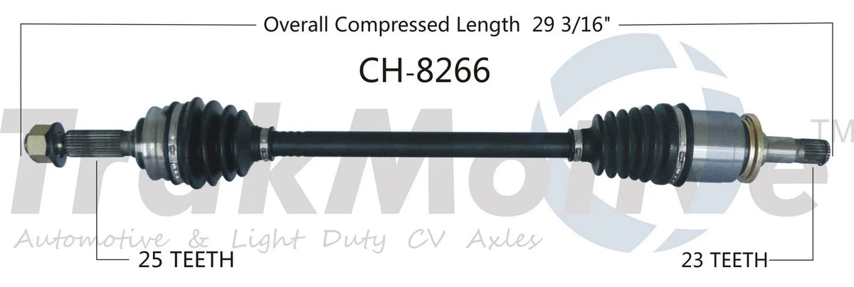 SurTrack CH-8266 CV Axle Shaft for