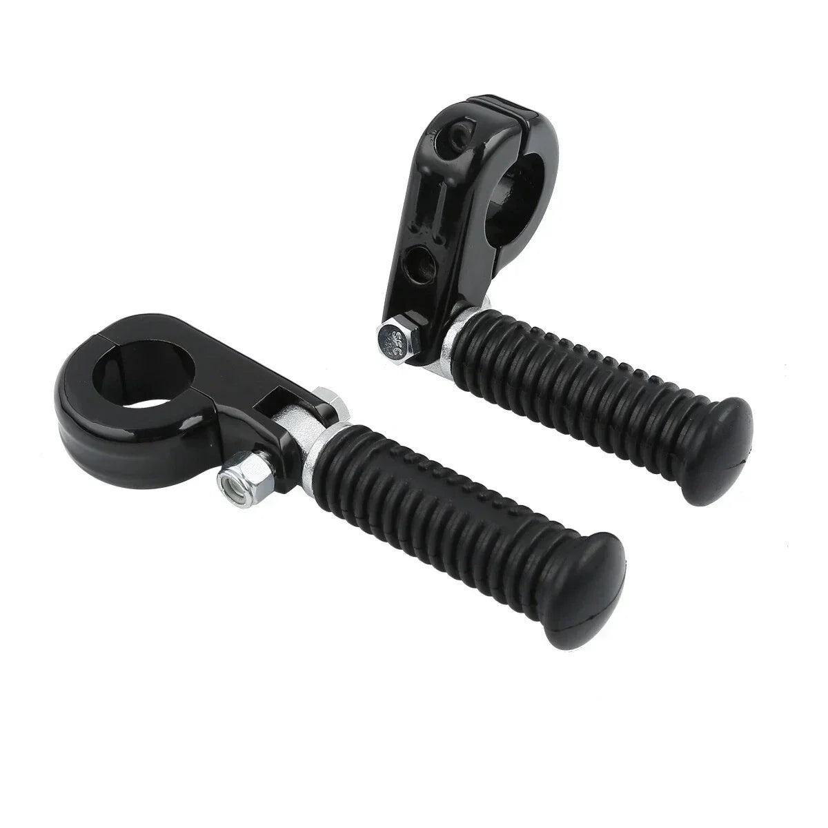 1 1/4" Engine Guards Crash Bar Foot Pegs in Black