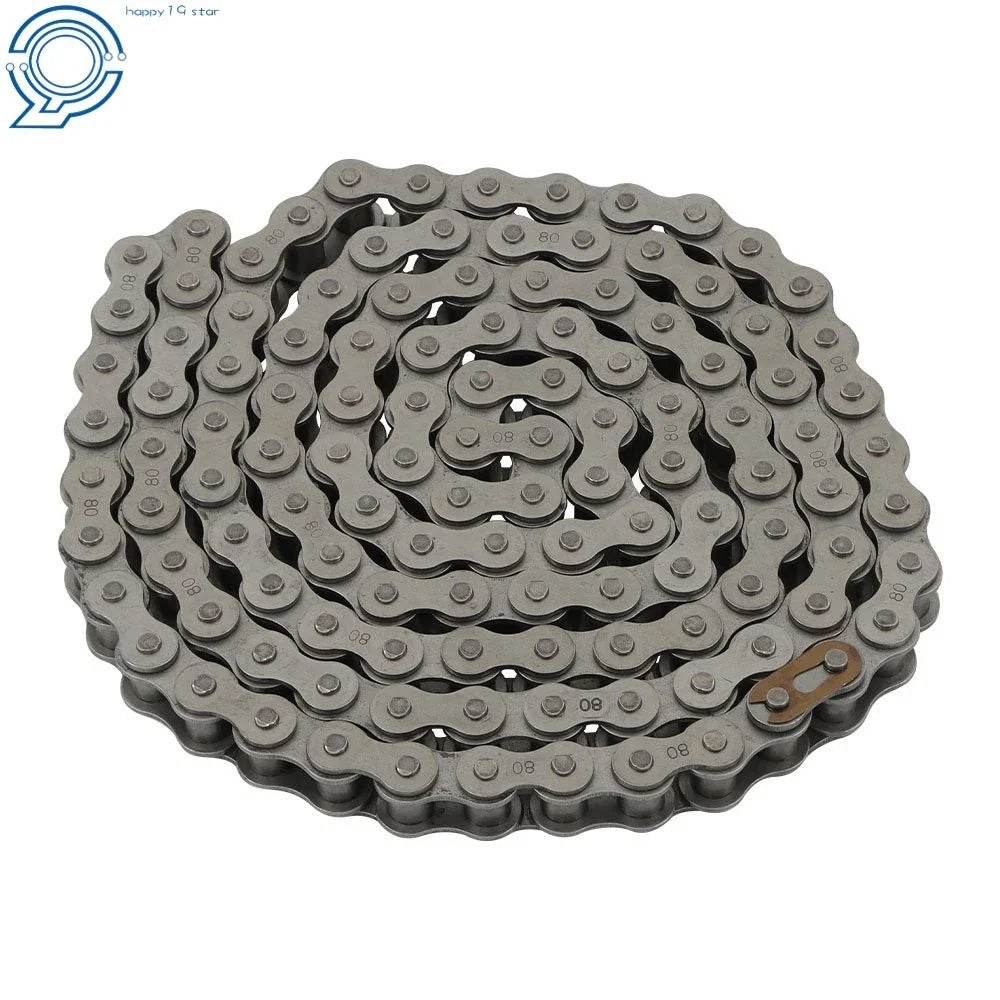 Roller Chain 10 ft Length - Carbon Steel with 1 Connector