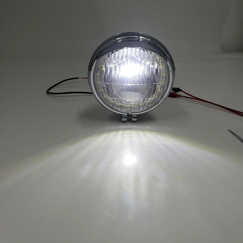 Motorcycle Fog Light Lamp - Chrome for Harley Honda Suzuki