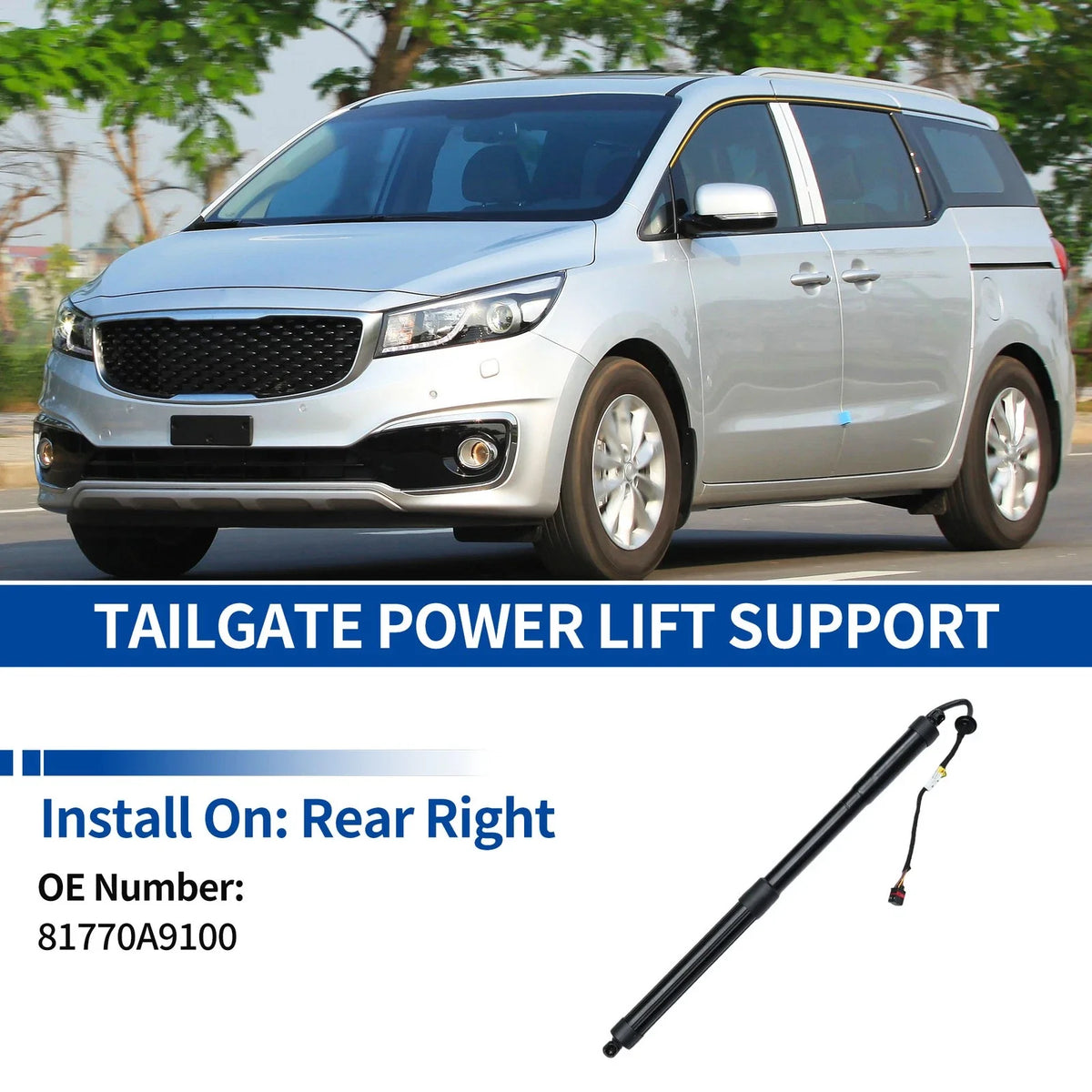 Rear Right Tailgate Power Lift Support for KIA Sedona (2015–2021) No. 81780-A9100