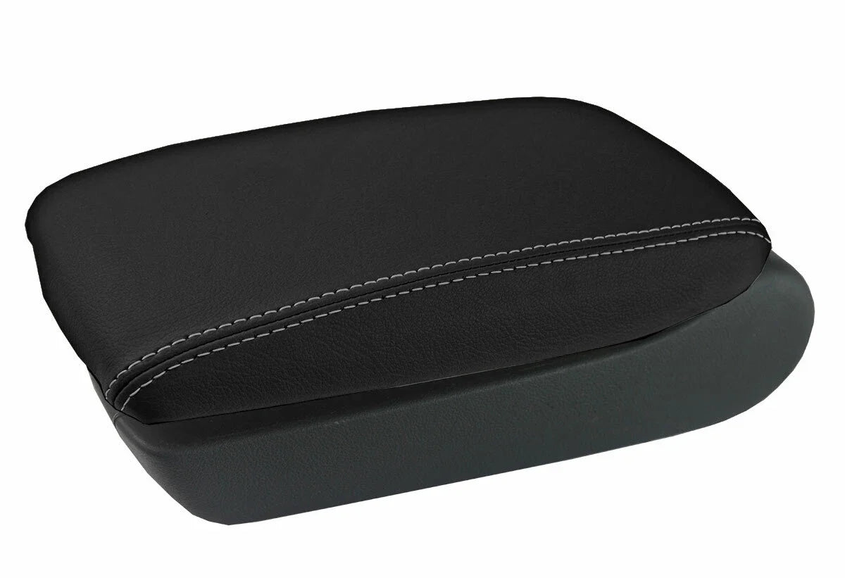 Armrest Cover for Audi A6 (2005–2011) Leather Gray Stitch