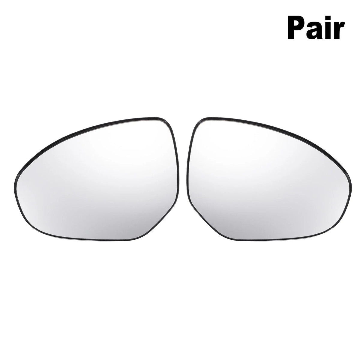 Pair Side Mirror Glass with Backing Plate for Mazda 2 3 (Non-heated)