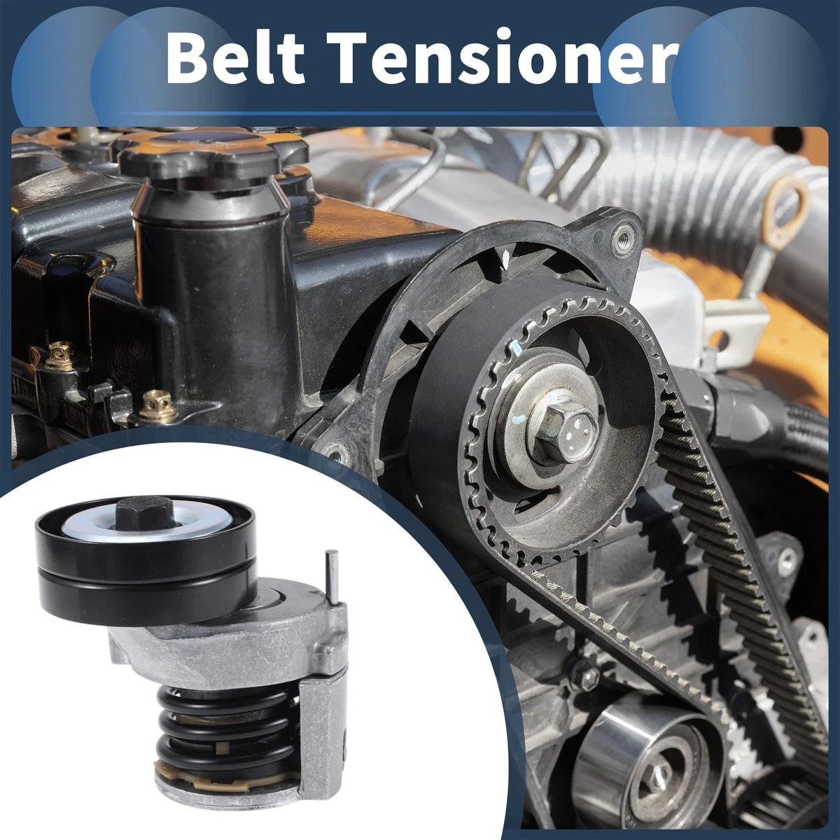 Belt Tensioner for Volkswagen Golf (2003–2016) No. 03C145299AB Metal