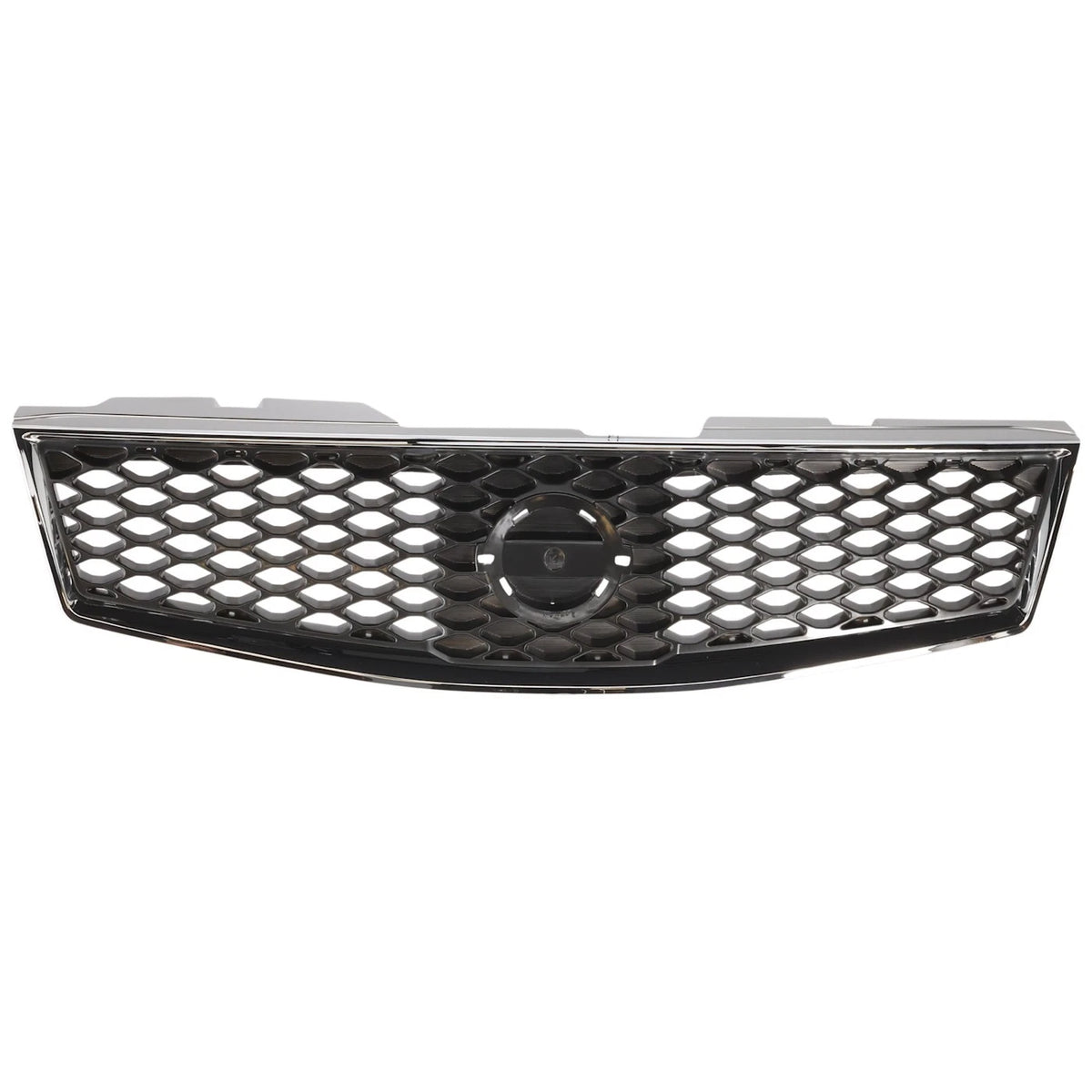 Grille for Nissan Sentra (2009–2012) Chrome Shell with Gray Insert