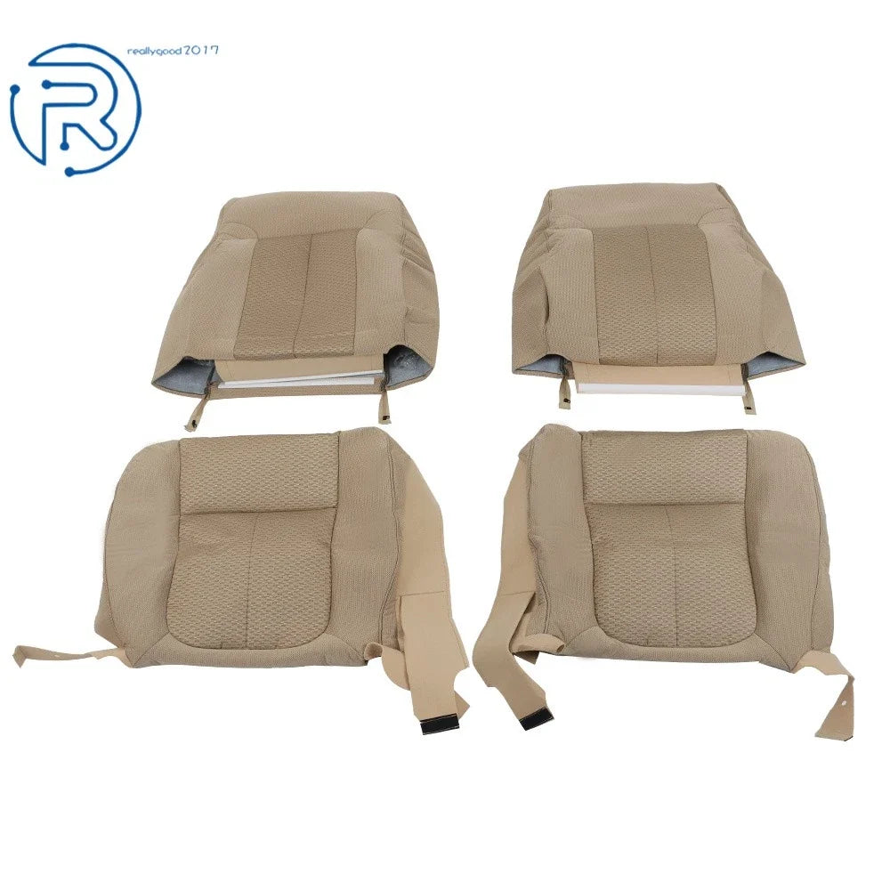 Seat Covers for Ford F150 XLT (2011–2014) Tan Cloth Driver & Passenger