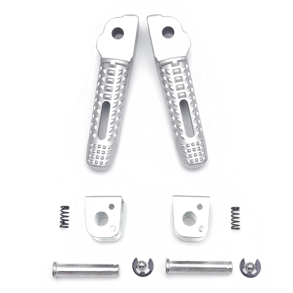 Silver Rear Passenger Foot Pegs for BMW S1000RR (2010-2018)