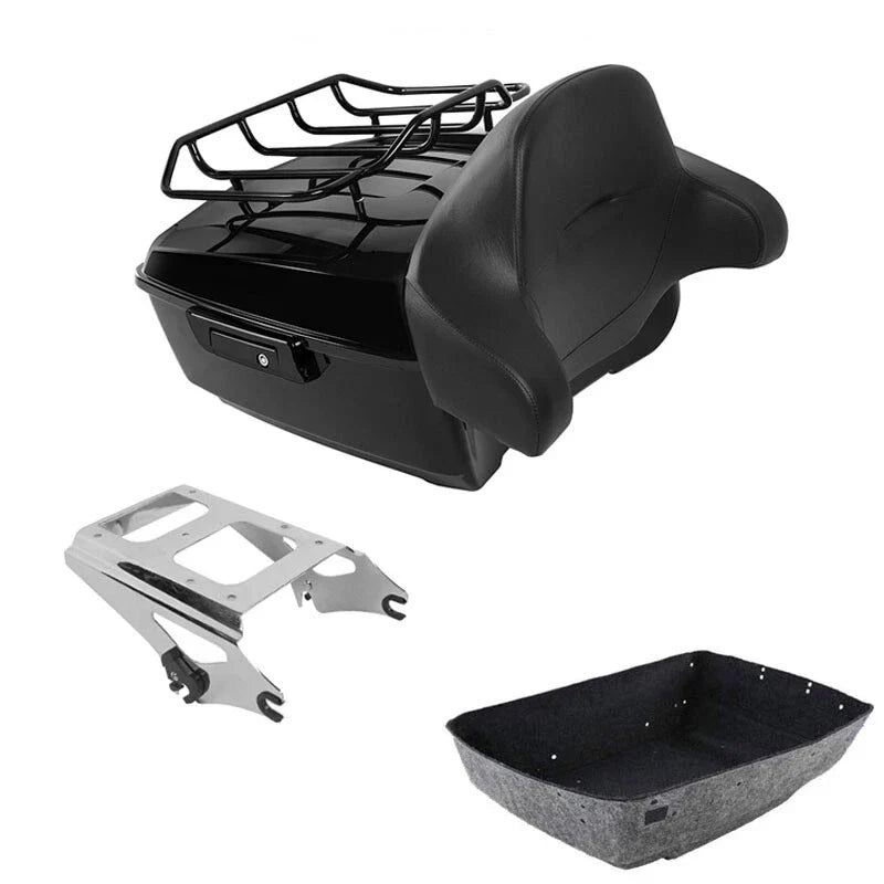 Trunk Pad Top Rail Rack for Harley Road King 2009–2013