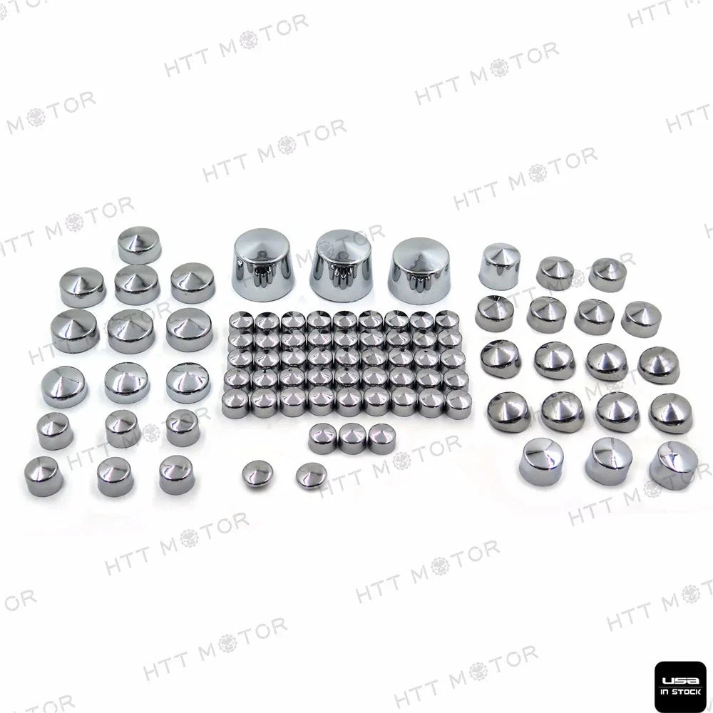 87pc Softail Chrome Bolt Cap Dress for Harley (2000-2006)