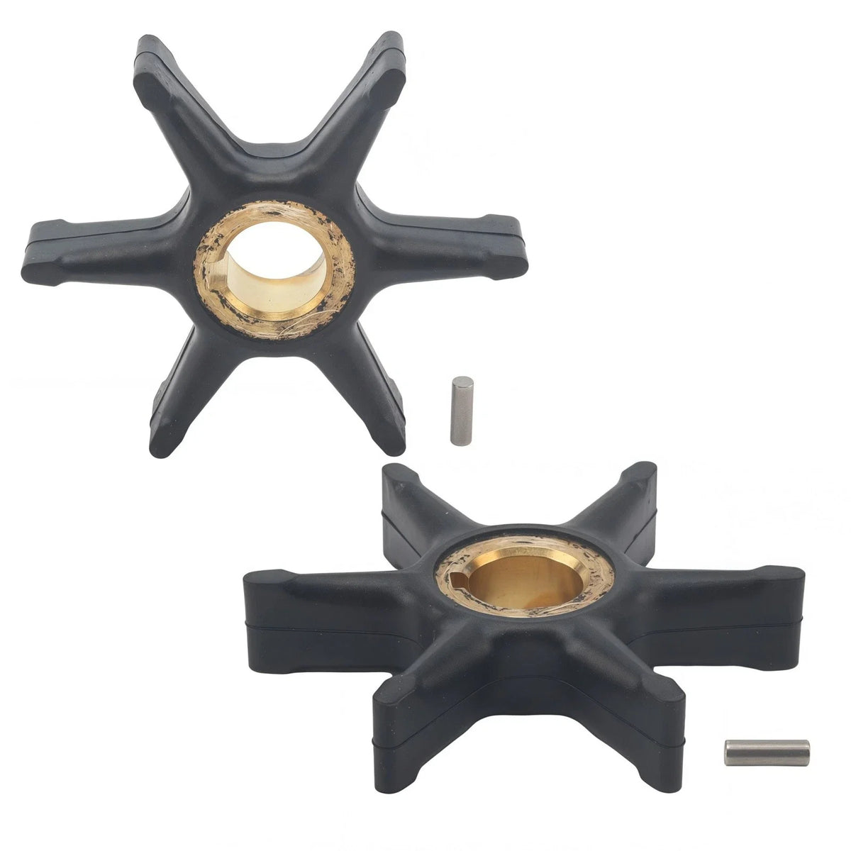 Water Pump Impeller & Pin for 9.5-10 HP Johnson Evinrude Outboard
