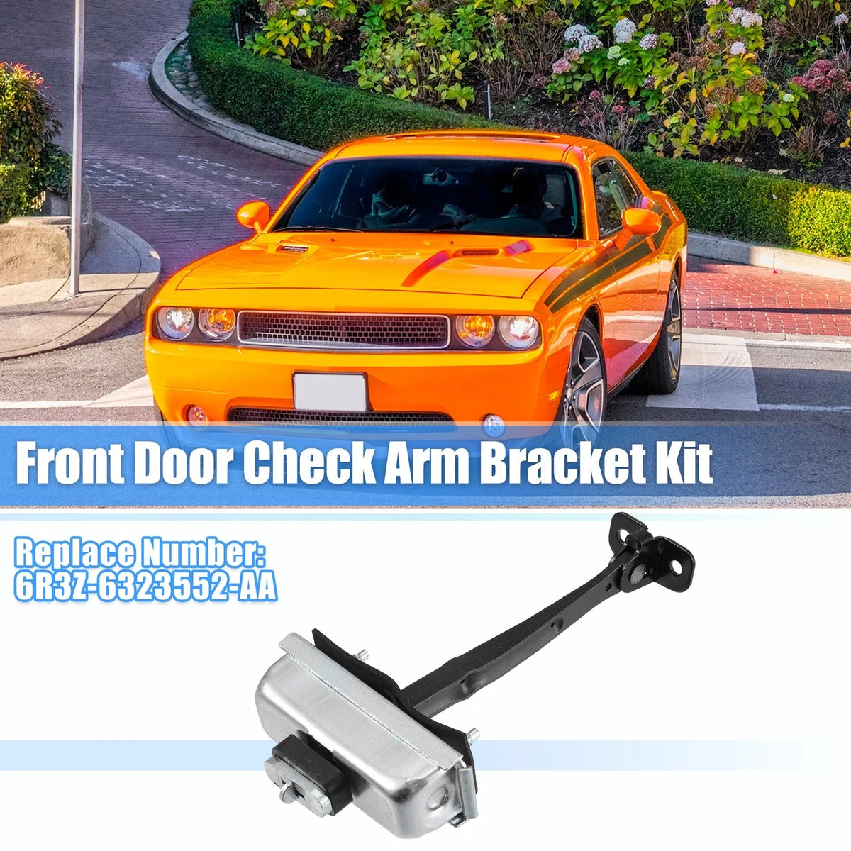Front Door Check Strap Stop Limiter for Ford Mustang (2005–2014) 6R3Z-6323552-AA