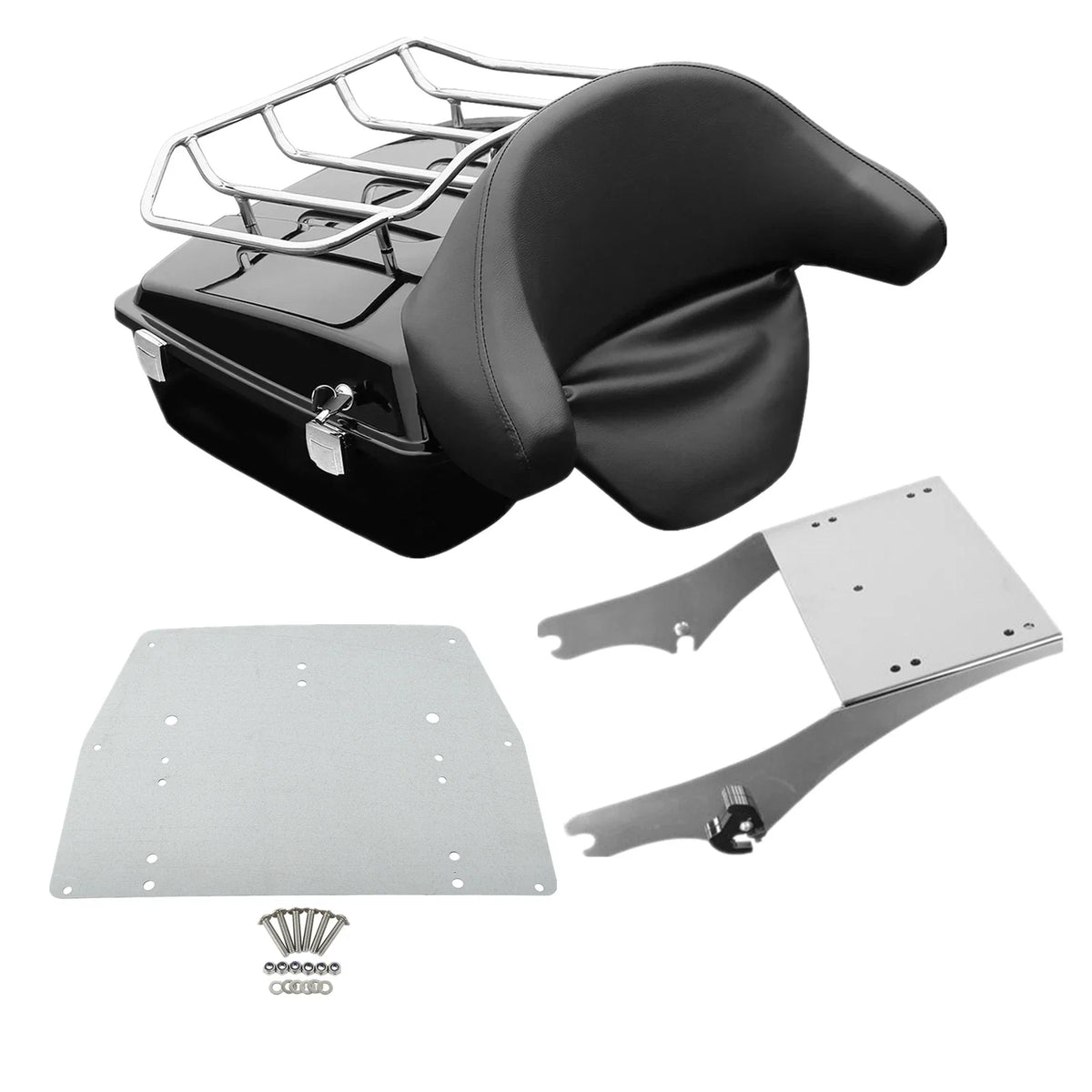 Trunk Pad Mount Rack Plate for Electra Glide Road King 1997-2008