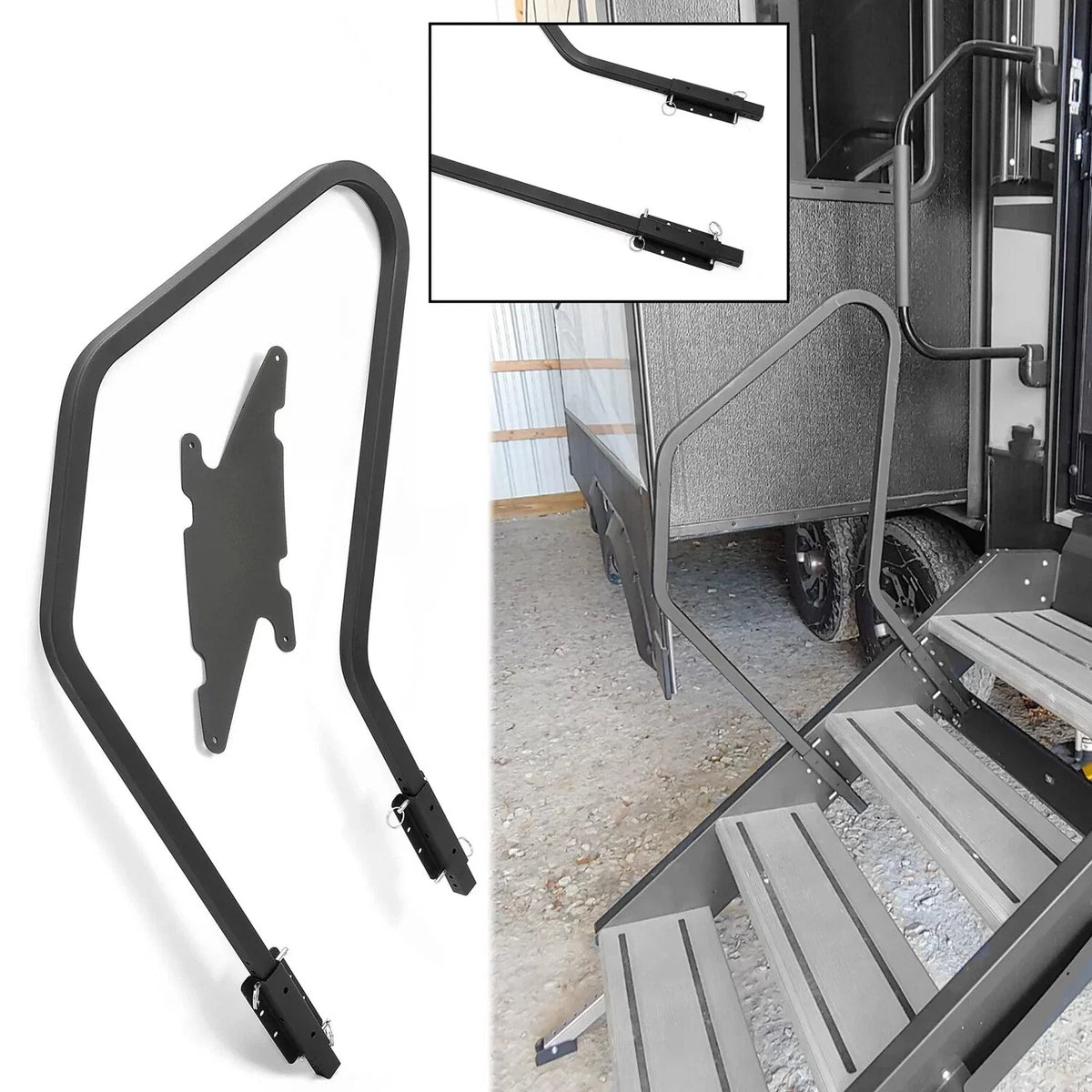 5th Wheel RV Handrail Step Assist for 3 & 4 Solid Steps (Gen 3)