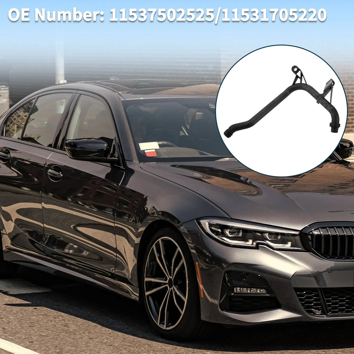 Water Coolant Pipe for Engine Heater - BMW 325Ci (E39) 2001-2006