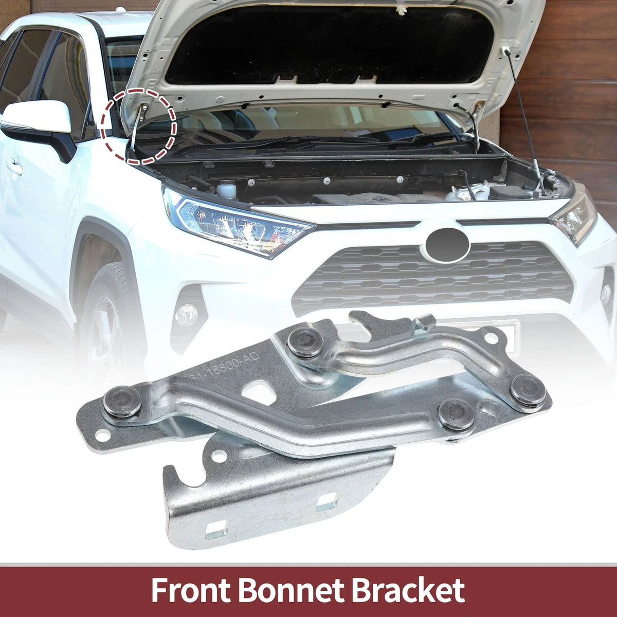 Hood Hinge for Ford Fiesta (2011–2013) Right Side, 1 pcs