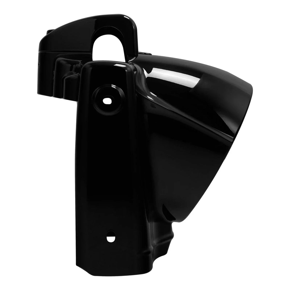Black 7" Round Headlight Nacelle Cover for Harley Road King 2014-2025