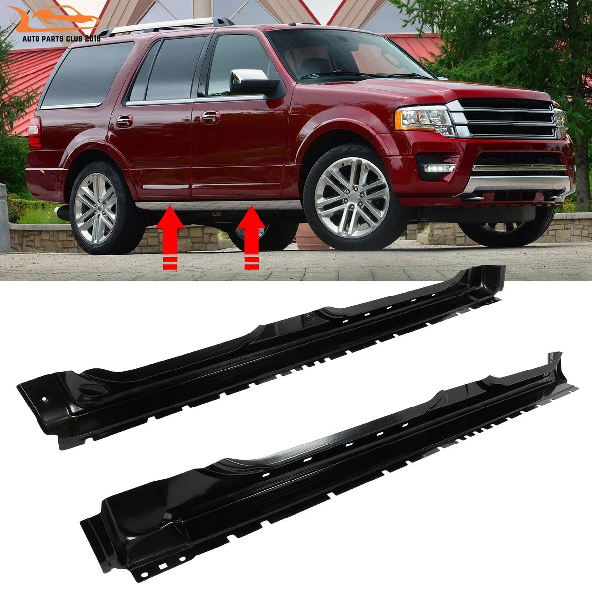 Pair Outer Rocker Panels for Ford Expedition (2003–2017)