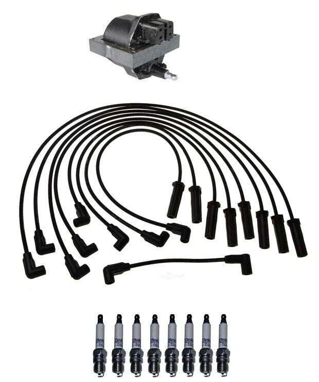 Ignition Wires & Spark Plugs Kit for Chevrolet C3500HD K2500 (1990–2000)