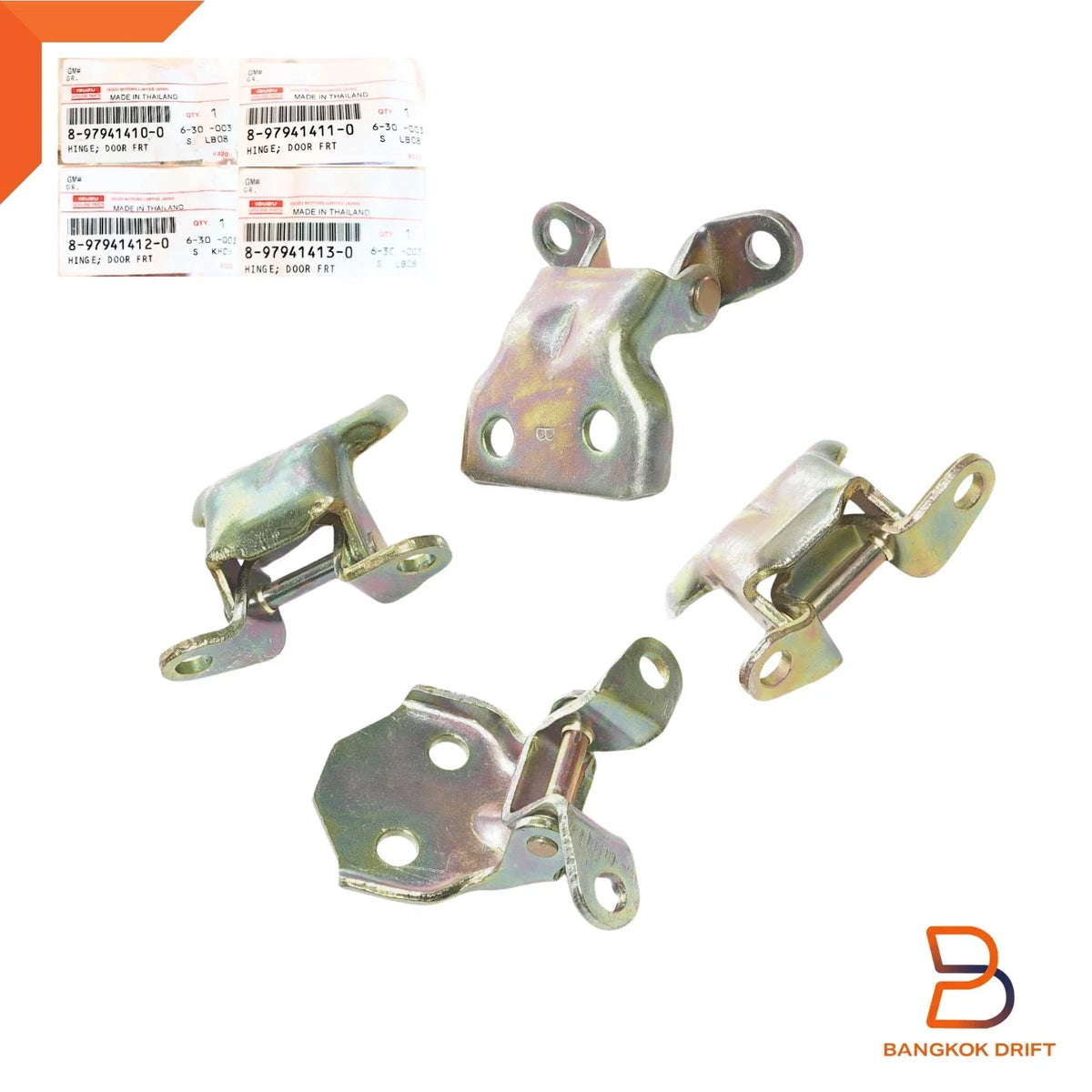 Set of 4 Front Door Hinges for Isuzu Rodeo Ute (7/88-2/03)