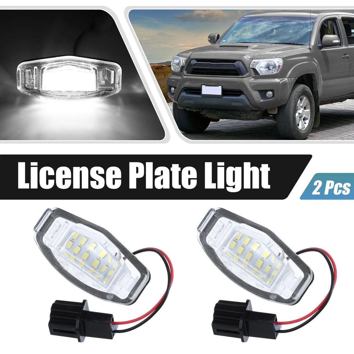 2X LED License Plate Light for Honda Acura