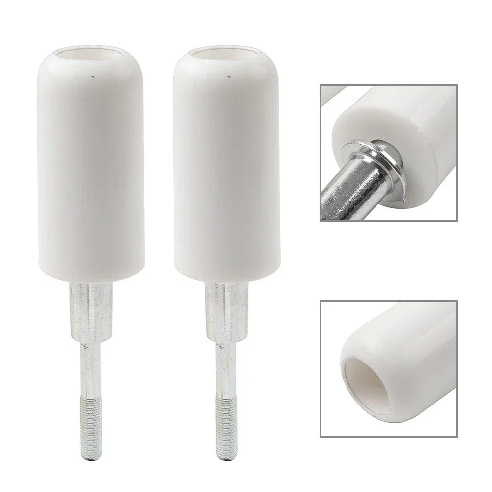 White Frame Sliders - Anti Crash Protection for Yamaha & Suzuki