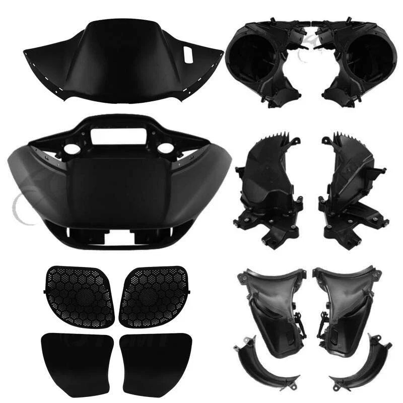 Matte Black Fairings for Headlights on Harley Road Glide 2015-2023