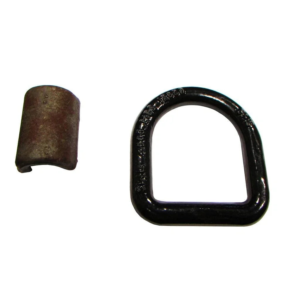 D Ring Tie Down for Universal Use (1/2", Black Painted, Forged)