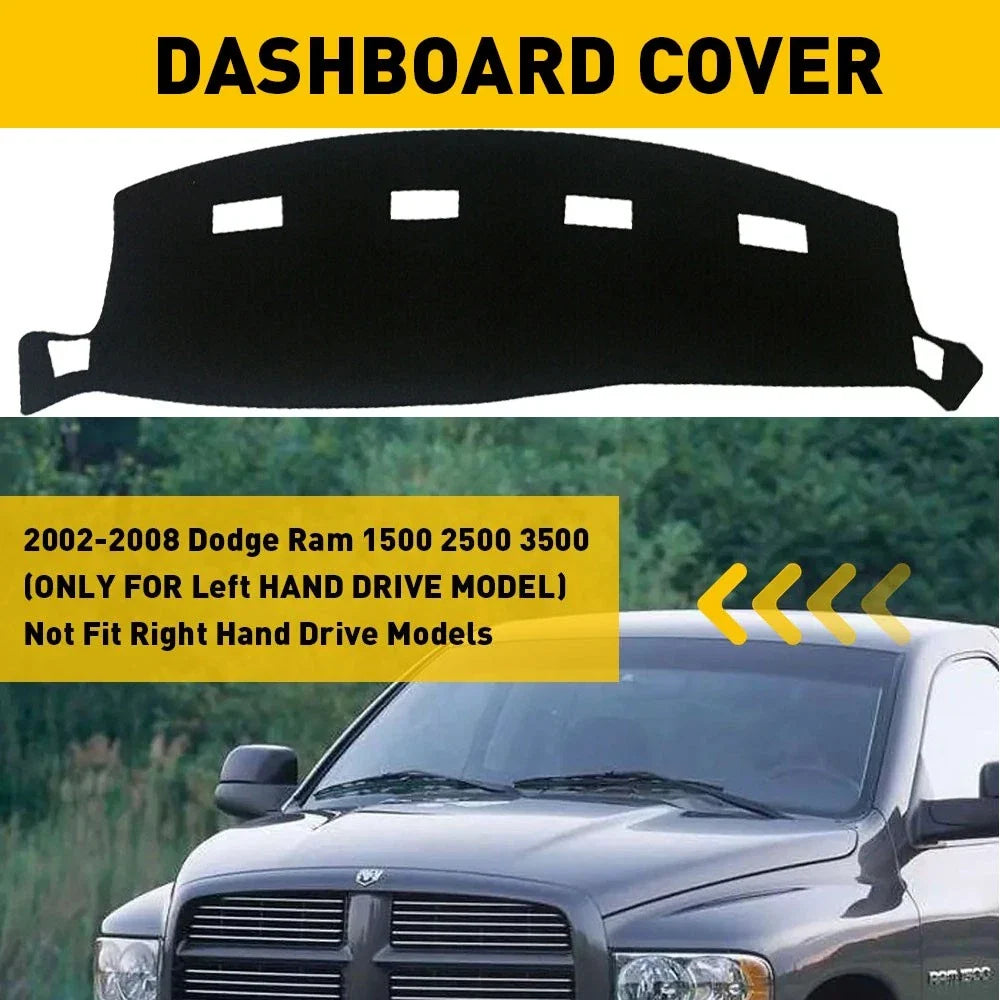 Dashboard Cover Mat for Dodge Ram 1500 2500 3500 (2002–2008)