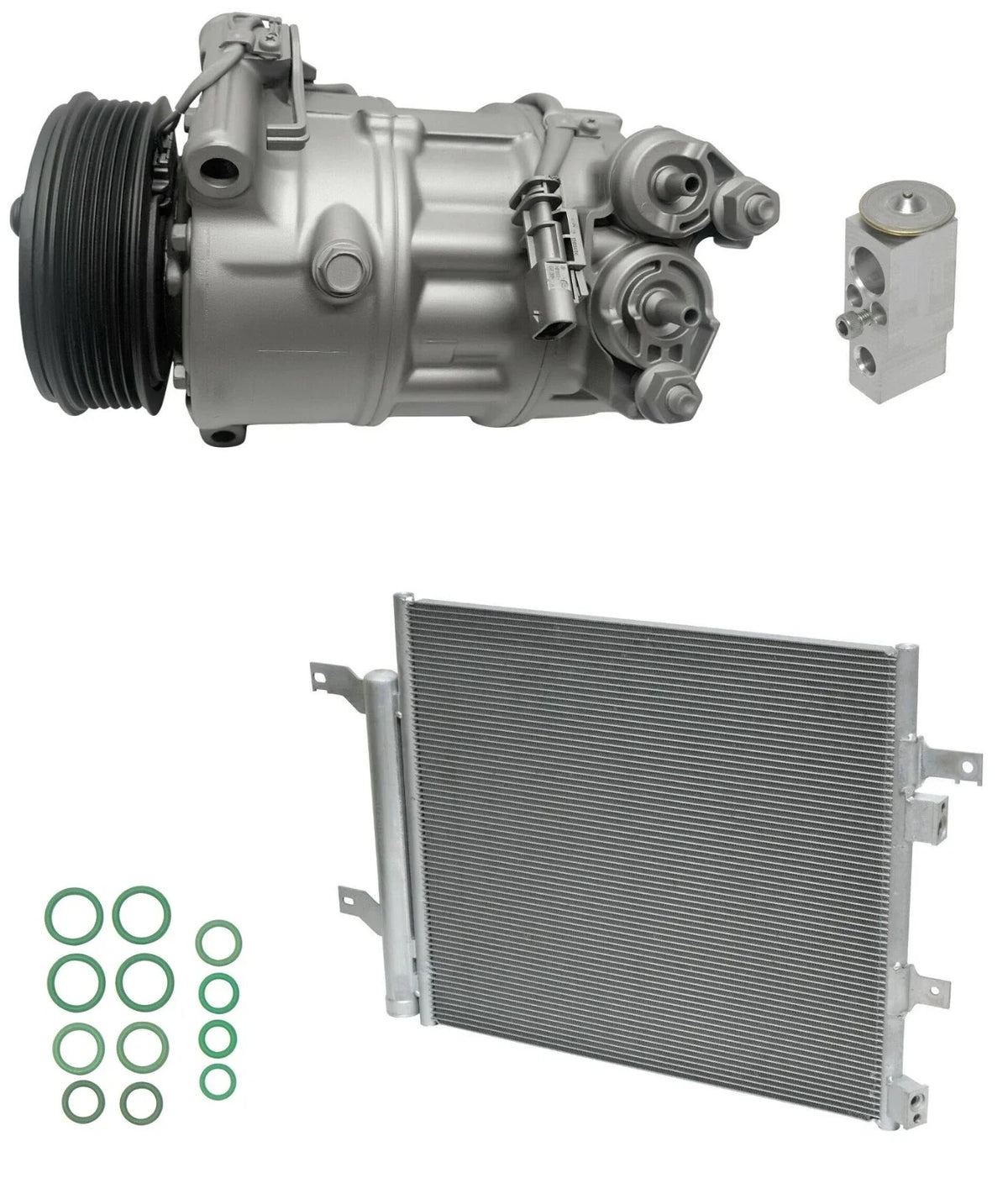 A/C Compressor Kit With Condenser Replacement for Jaguar XFR-S (2014–2014)