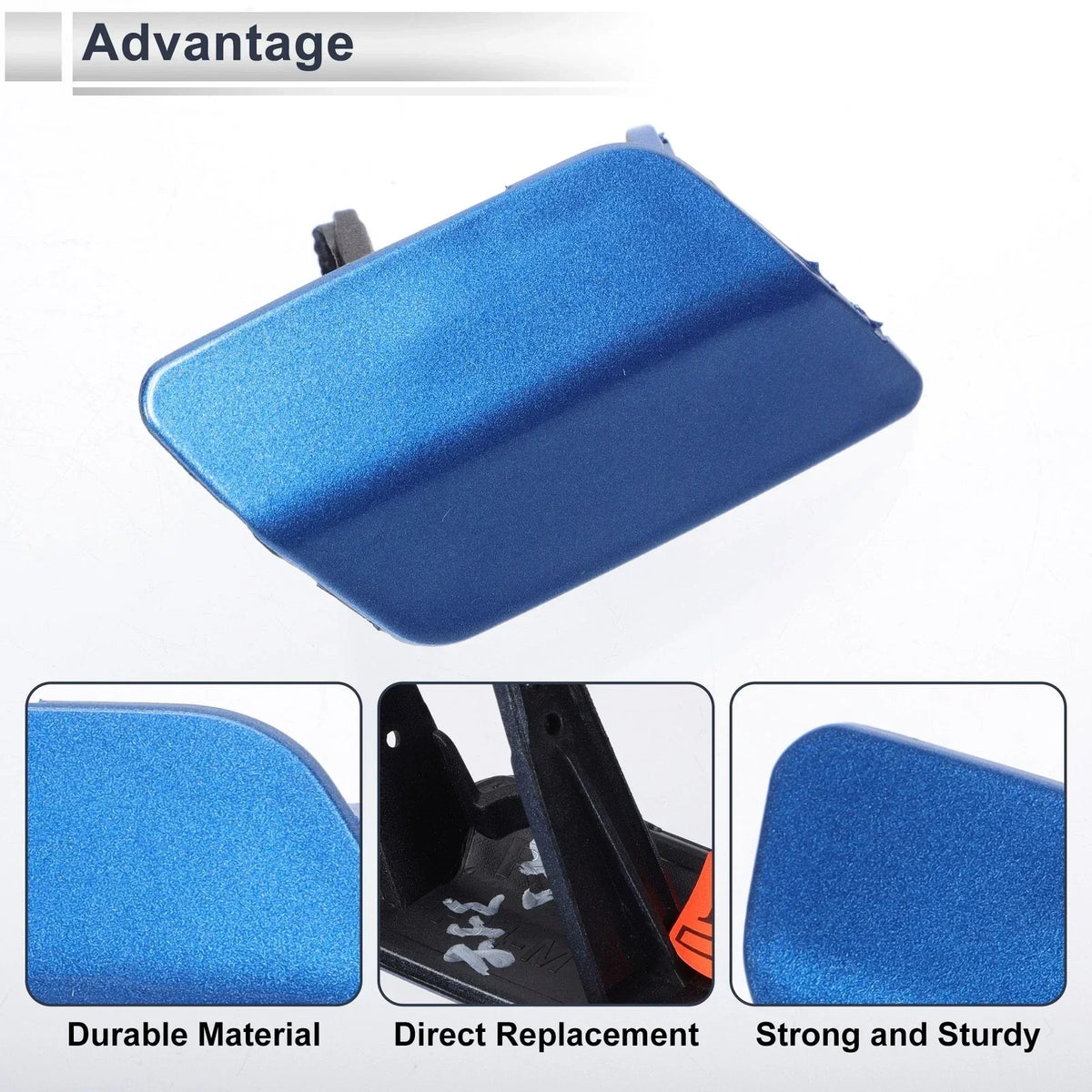Front Right Headlight Washer Nozzle Cover Cap in Blue for BMW 3 Series