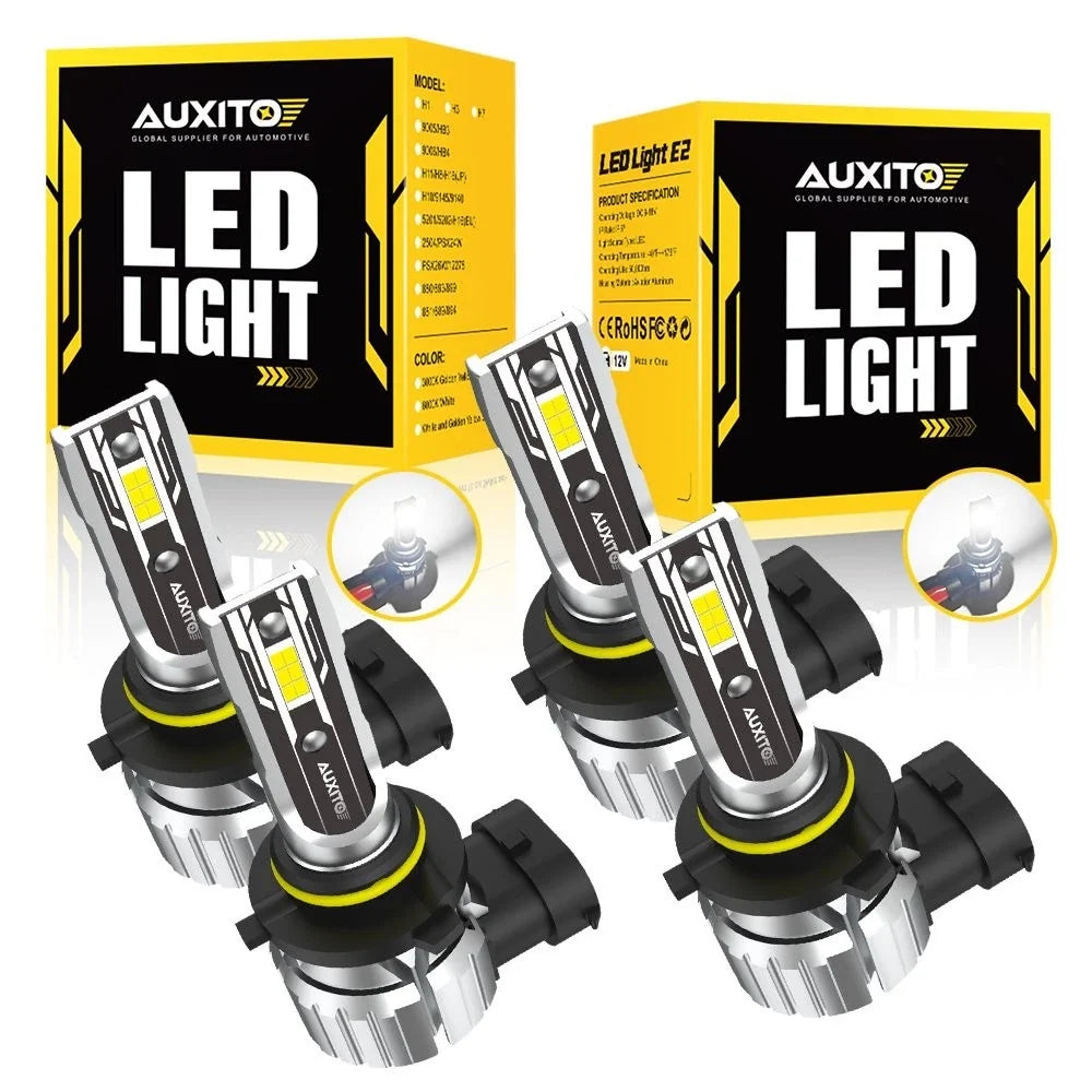 AUXITO 9005 9006 LED Headlight Kit for Combo White 6500K (High Low Beam)