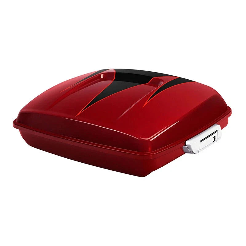 Starfire Black/Atomic Red Razor Trunk for 2014–2025 Harley Road Glide