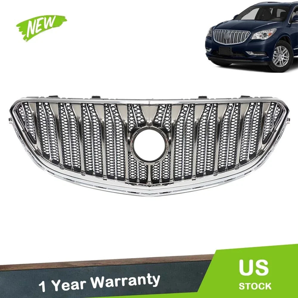 Front Upper Grille in Black Chrome for Buick Enclave 2013–2017 84055812