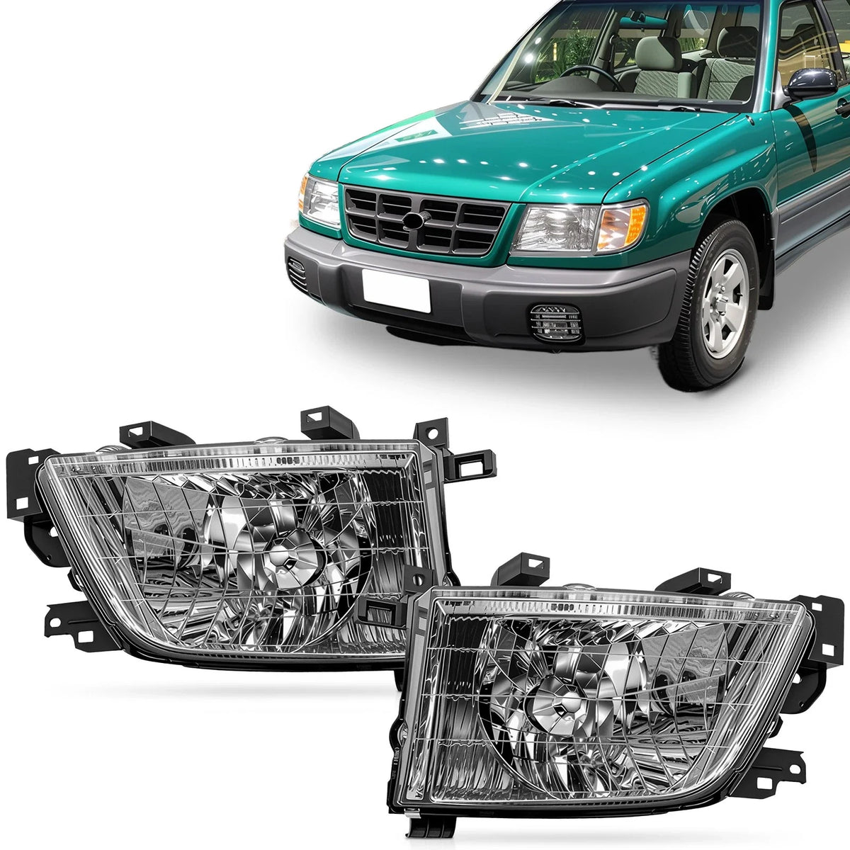 Headlight Set for Subaru Forester (2001–2002)