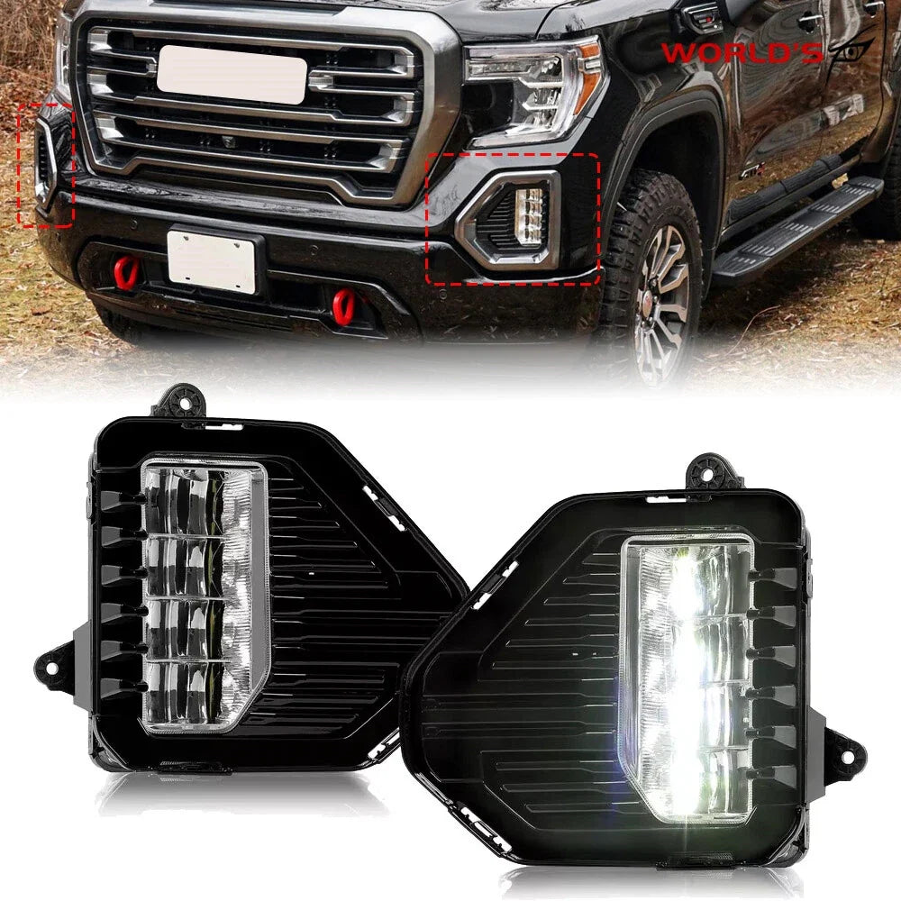 LED Fog Lights for GMC Sierra 1500 AT4 (2019–2021)
