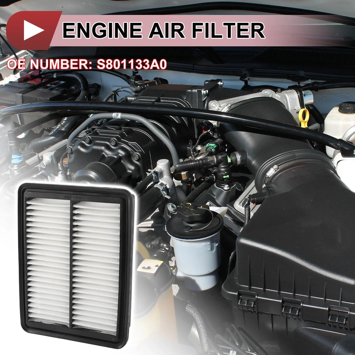 Car Engine Air Filter No.S801133A0 for Mazda 3 CX-30 (2020–2023)