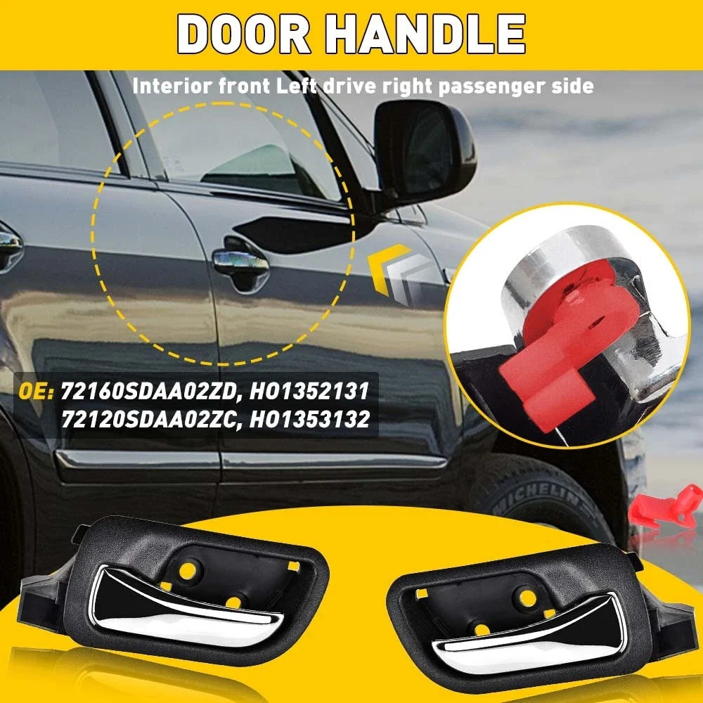 Interior Door Handle - 2 Pack for Honda Accord 2003–2007