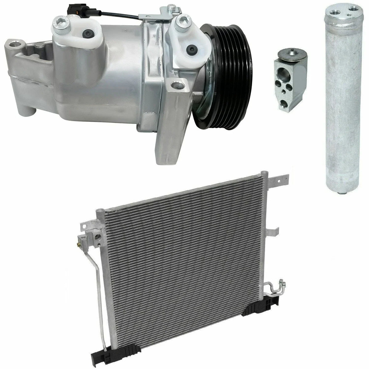 A/C Compressor Kit With Condenser for Nissan Juke 1.6L (2011–2014)
