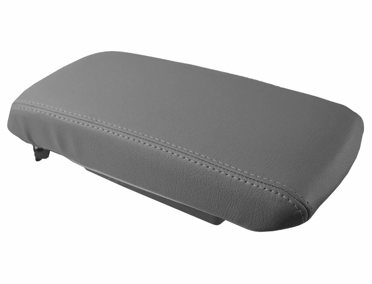 Leather Console Lid Pull Over Cover for Dodge Avenger (2008–2014) Gray