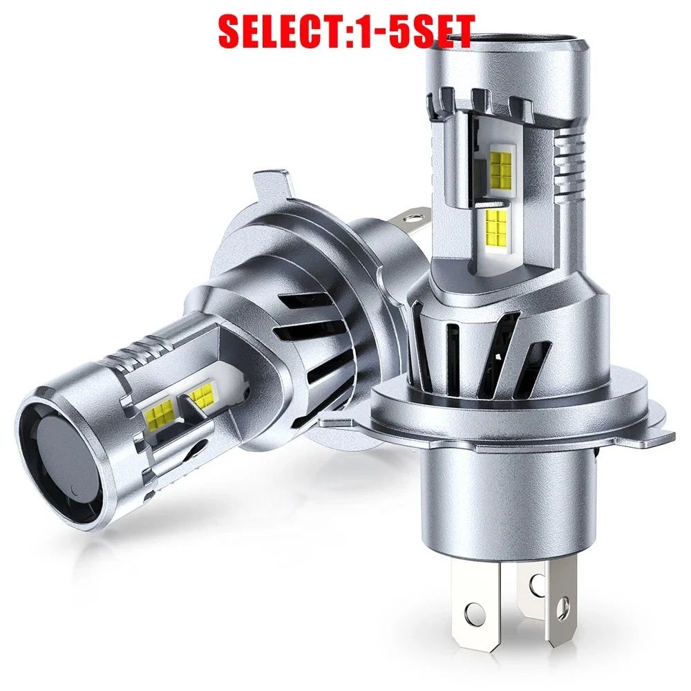 9003 H4 LED Headlight Bulbs Kit 2X 48000LM 6500K