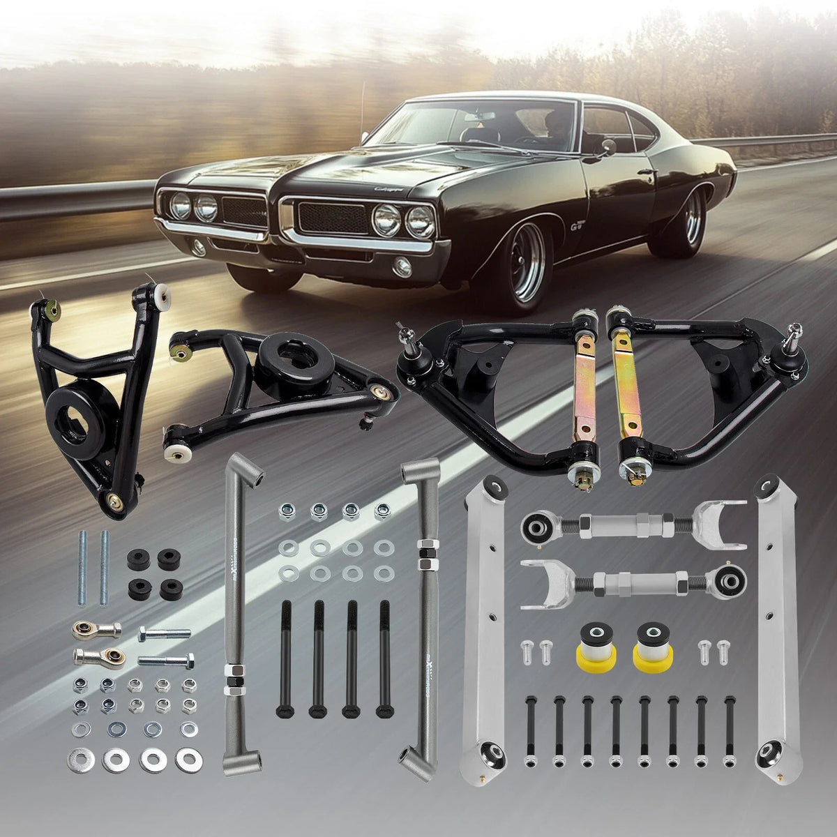 1968–1972 Trailing Control Arms Brace Kit for GTO Chevelle LeMans