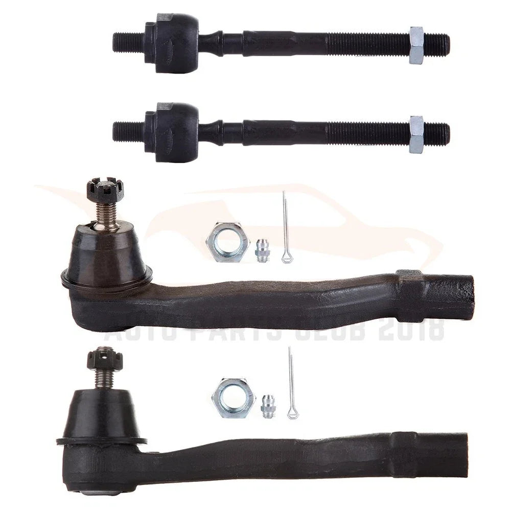 Set of 4 Tie Rod Ends for Honda Civic (1996–2000)