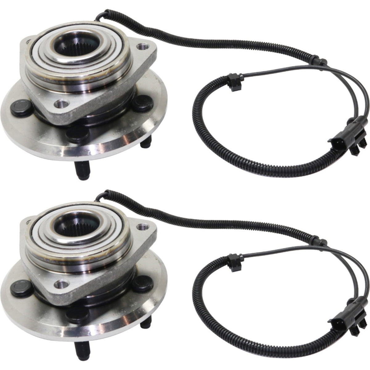 Front Wheel Hubs Set with Bearing & Sensor for Jeep Liberty 2008–2012