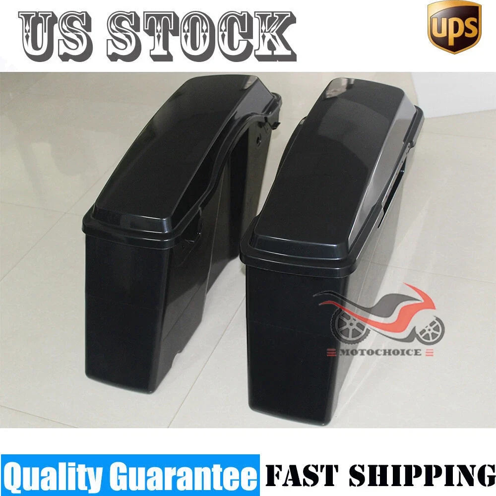Hard Saddlebags for Harley Touring Electra Glide (1994–2013) Vivid Black