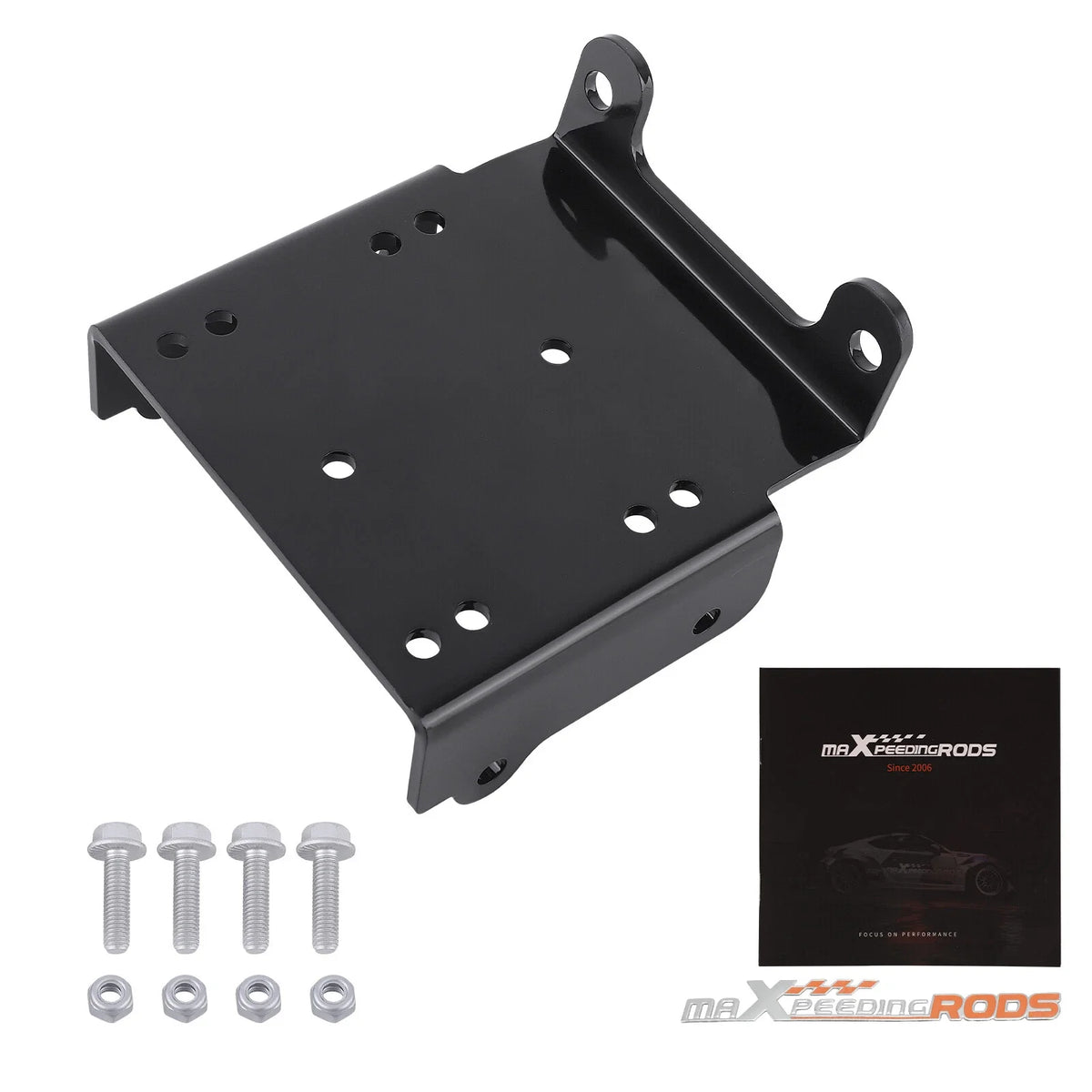 Steel Winch Mount Plate for Suzuki King Quad 750 (2008-2025) - Heavy-Duty