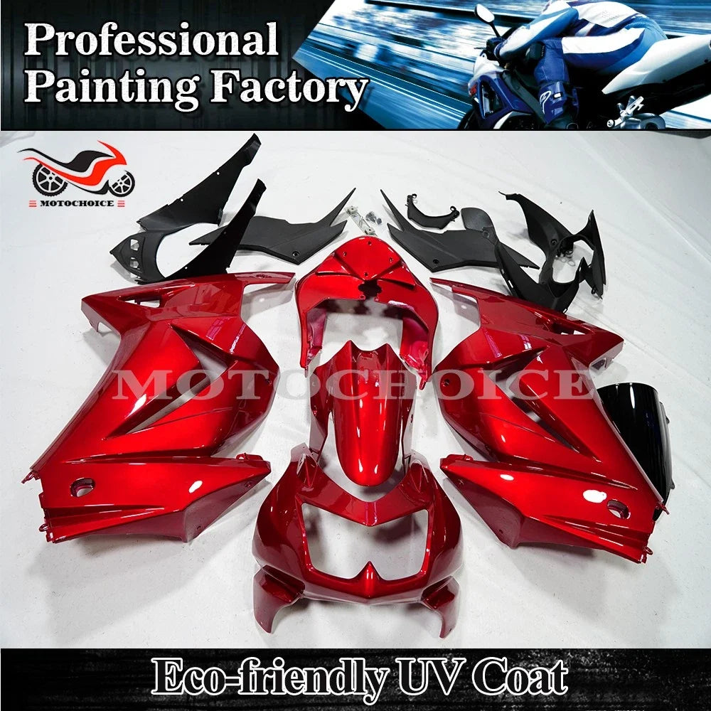 Fairing Kit for Kawasaki Ninja 250R (2008–2012) - Red Painted ABS Bodywork