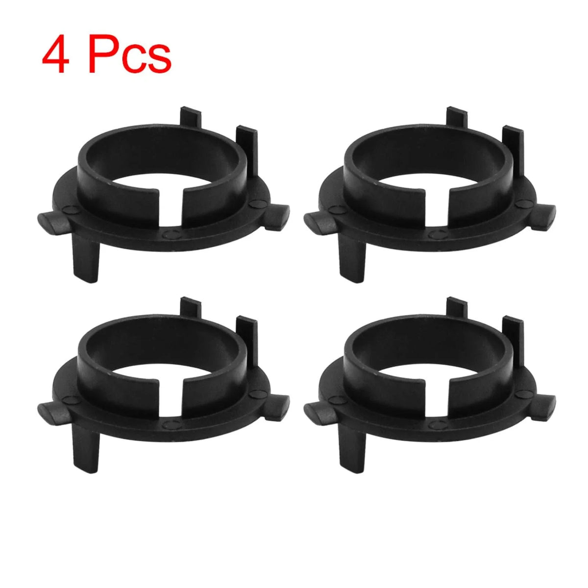 Set of 4 H7 Xenon HID Headlight Bulb Base Holder Adapters for Hyundai Kia