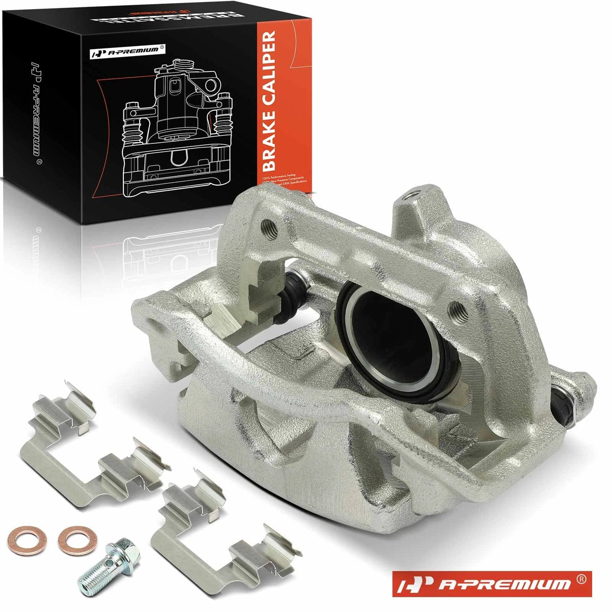 Front Right Disc Brake Caliper with Bracket for Mercedes-Benz C230 C240 (2000–2009)