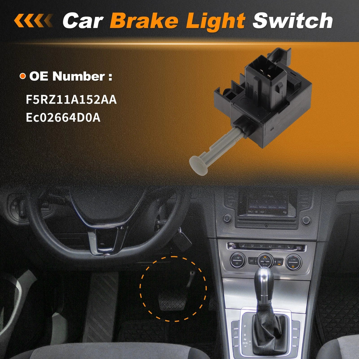 Brake Light Switch for Ford Explorer (2001–2011) F5RZ11A152AA