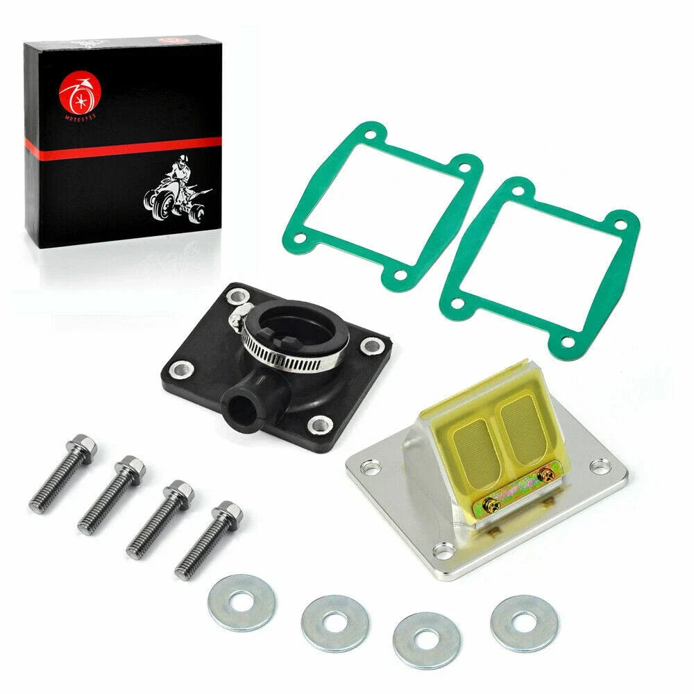 Intake Manifold & Carbon Fiber Reed Valve Set for Blaster YFS200 1988-2006